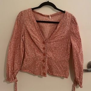 FREE PEOPLE Floral Blouse
